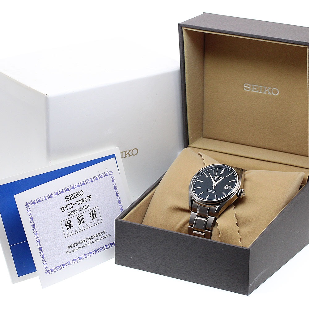 セイコー SEIKO SARX057/6R15-04A0 プレザージュ デイト 自動巻き メンズ 箱・保証書付き_902556【中古】 セイコー SEIKO SARX057/6R15-04A0 プレザージュ デイト 自動巻き メンズ 箱・保証書付き_902556【中古】