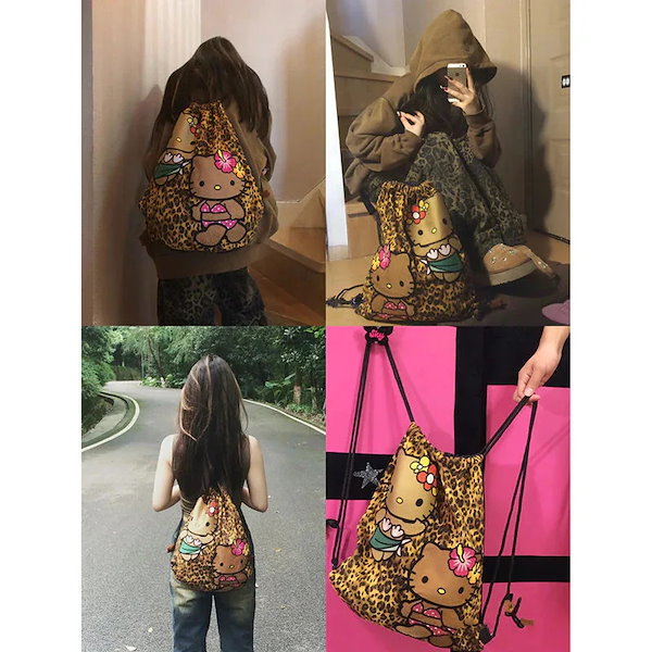 最終！新品　日焼けキティ ダニエル ピクニックセット　コップ ビーチバック サンリオ ハローキティ 日焼け キティ エコバッグ(M) ピンク Sanrio