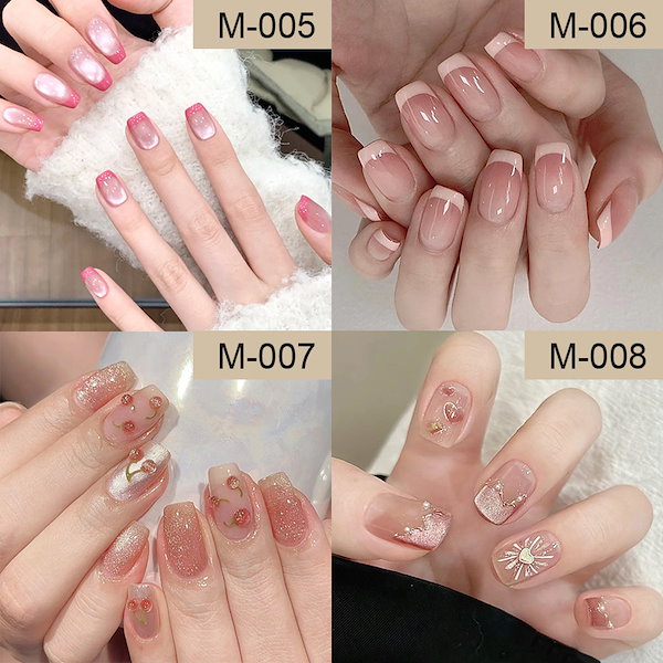 Qoo10] ネイルチップ つけ爪 60種類 3点セッ