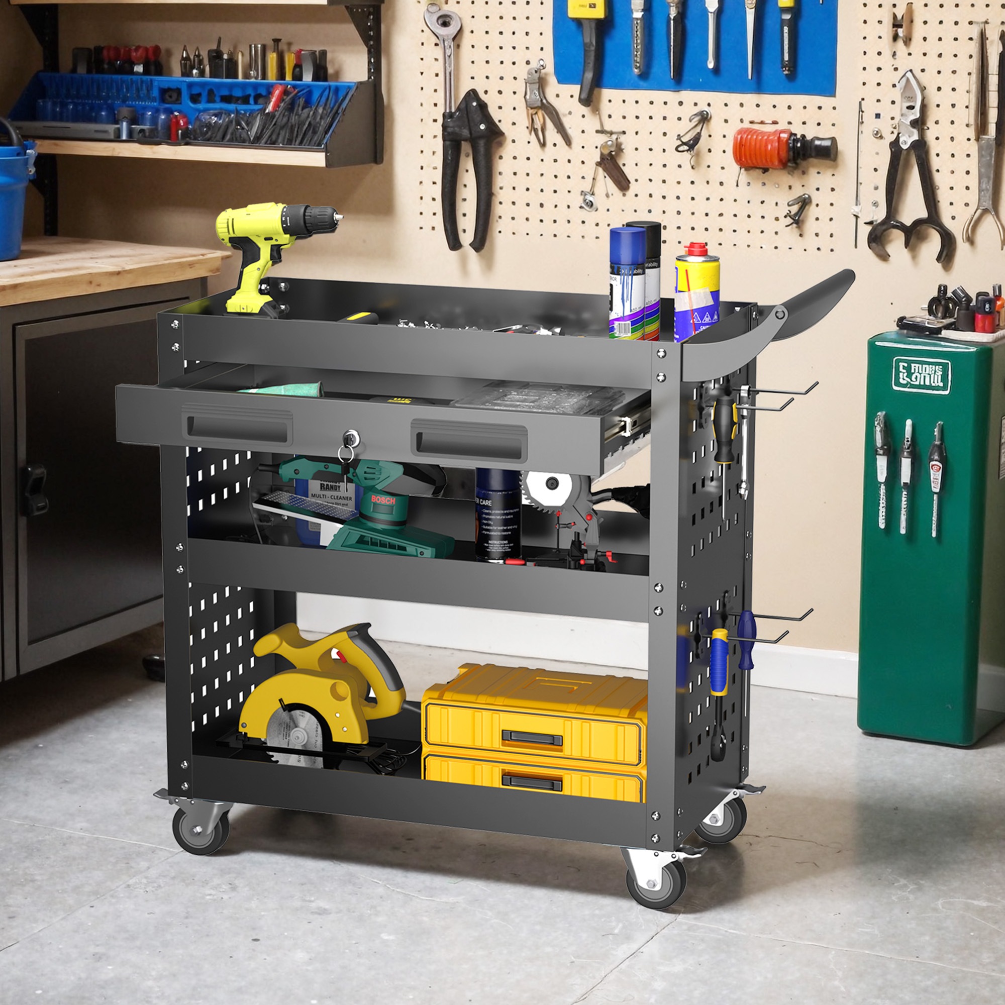 【国内出荷-送.料.無.料】ツールキャビネット ツールワゴン ツールカート工具カート 収納 ロールキャビネット スチール ローラーキャビネットハンドル 耐荷重50KG 幅79*奥行き35*高80 フッ 【国内出荷-送.料.無.料】ツールキャビネット ツールワゴン ツールカート工具カート 収納 ロールキャビネット スチール ローラーキャビネットハンドル 耐荷重50KG 幅79*奥行き35*高80 フッ