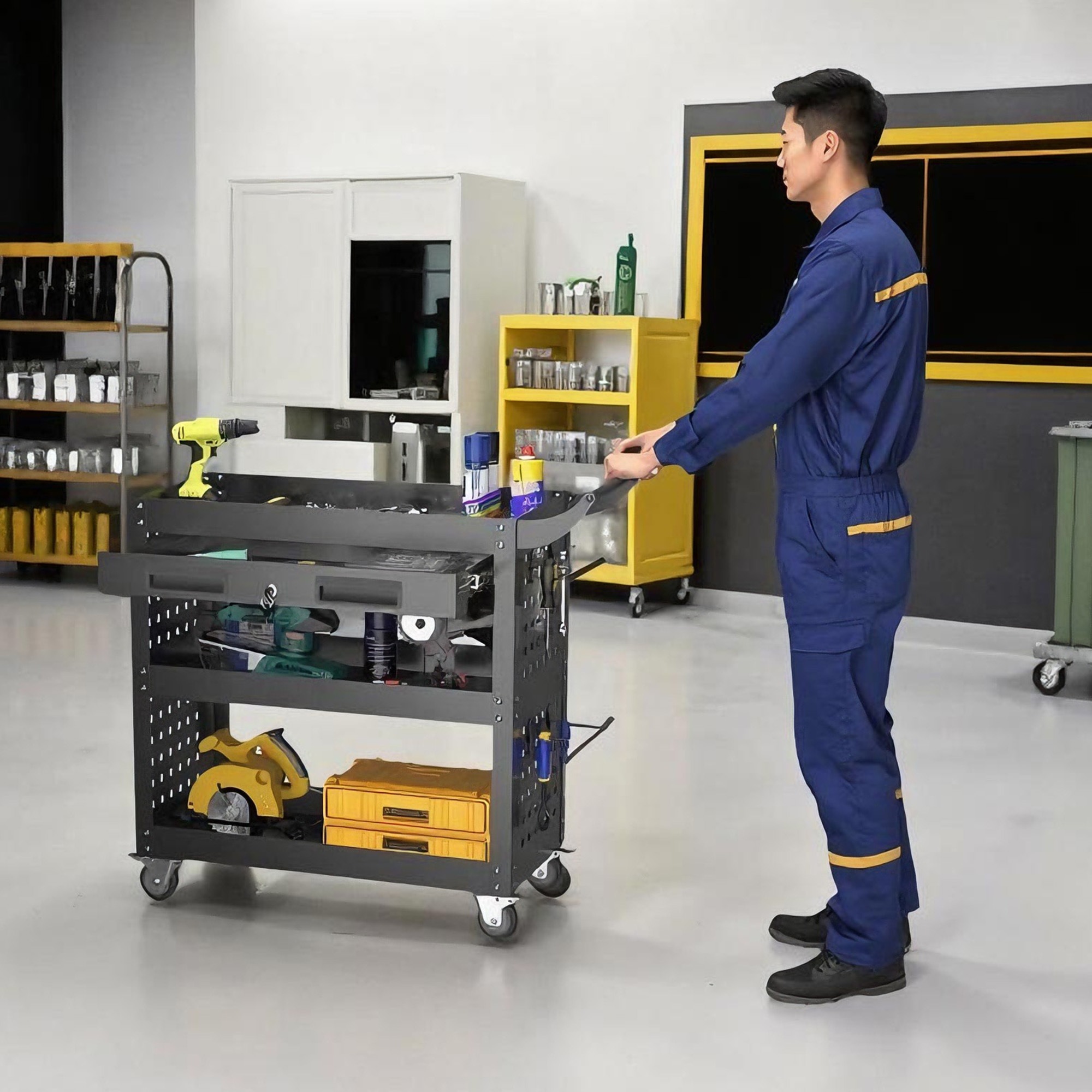 【国内出荷-送.料.無.料】ツールキャビネット ツールワゴン ツールカート工具カート 収納 ロールキャビネット スチール ローラーキャビネットハンドル 耐荷重50KG 幅79*奥行き35*高80 フッ 【国内出荷-送.料.無.料】ツールキャビネット ツールワゴン ツールカート工具カート 収納 ロールキャビネット スチール ローラーキャビネットハンドル 耐荷重50KG 幅79*奥行き35*高80 フッ