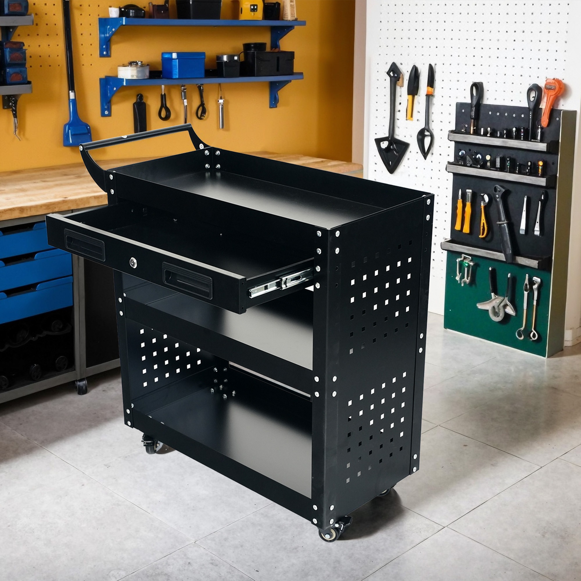 【国内出荷-送.料.無.料】ツールキャビネット ツールワゴン ツールカート工具カート 収納 ロールキャビネット スチール ローラーキャビネットハンドル 耐荷重50KG 幅79*奥行き35*高80 フッ 【国内出荷-送.料.無.料】ツールキャビネット ツールワゴン ツールカート工具カート 収納 ロールキャビネット スチール ローラーキャビネットハンドル 耐荷重50KG 幅79*奥行き35*高80 フッ