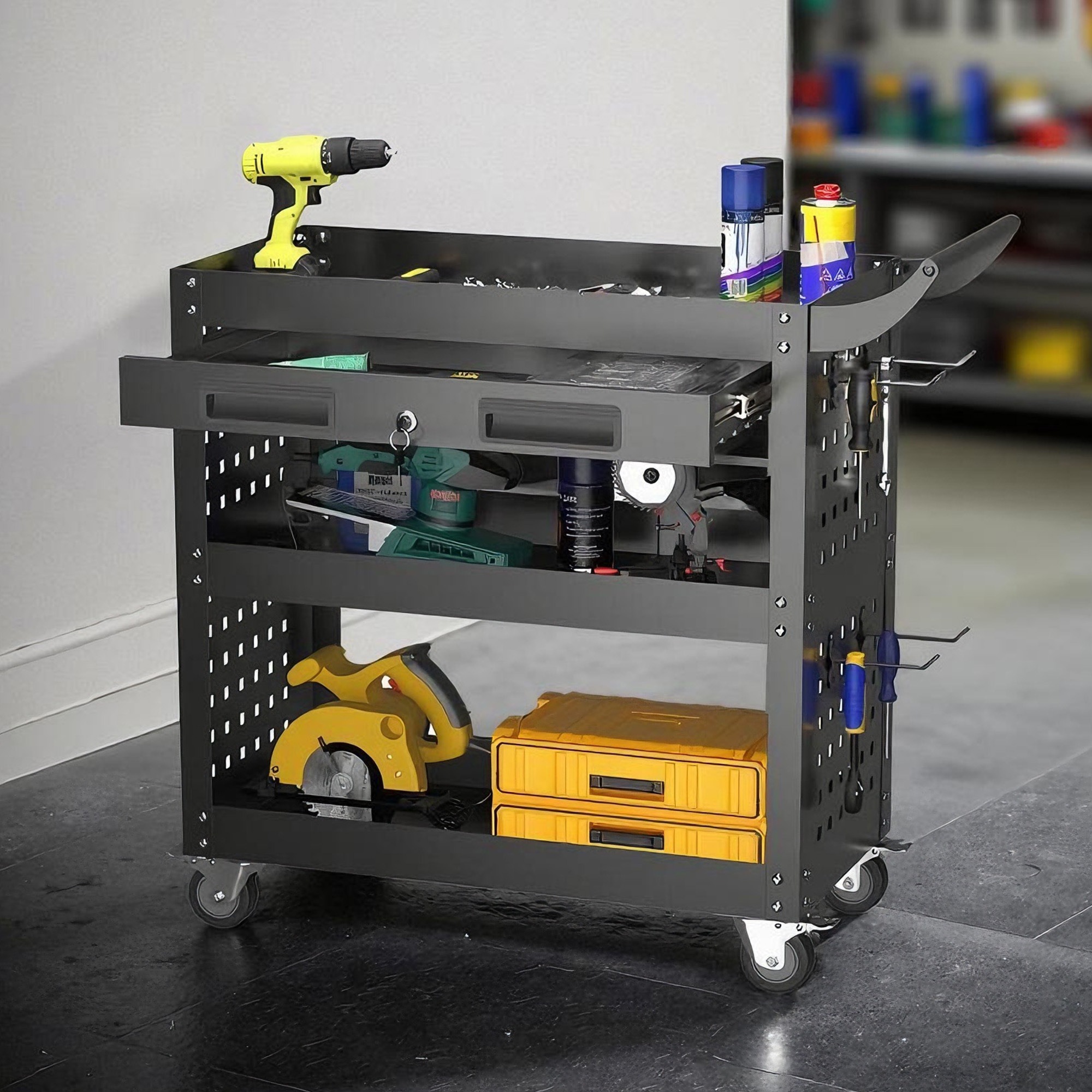 【国内出荷-送.料.無.料】ツールキャビネット ツールワゴン ツールカート工具カート 収納 ロールキャビネット スチール ローラーキャビネットハンドル 耐荷重50KG 幅79*奥行き35*高80 フッ 【国内出荷-送.料.無.料】ツールキャビネット ツールワゴン ツールカート工具カート 収納 ロールキャビネット スチール ローラーキャビネットハンドル 耐荷重50KG 幅79*奥行き35*高80 フッ