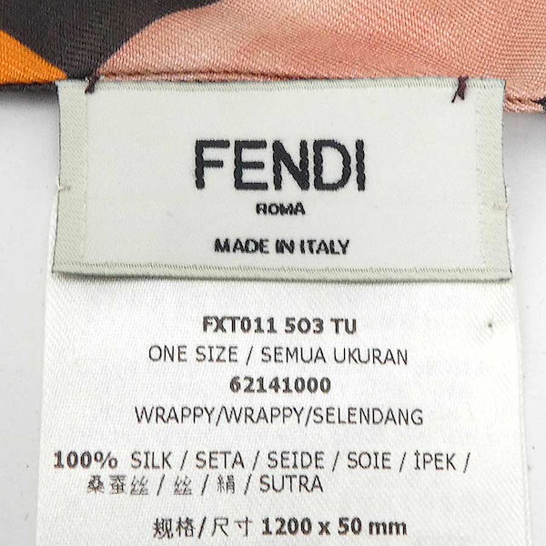 Qoo10] FENDI スカーフ ラッピー シルク ピンク/マル