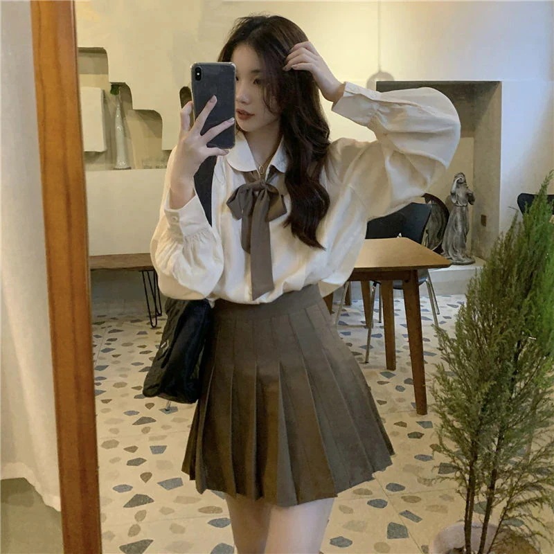 メガ割新作体育女子高生二点セット制服韓国ファッションミニスカートセーラー服 コスム