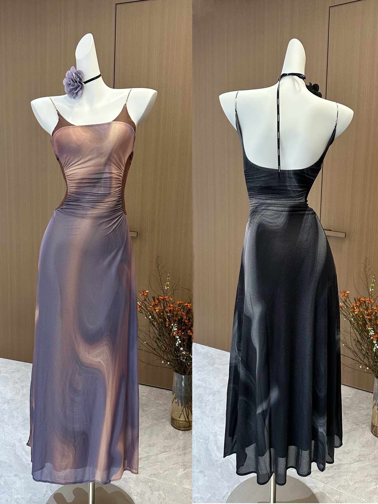 City Island Diary 油絵ドレス レディース コントラストカラー プリーツ オフショルダー サスペンダードレスT43 City Island Diary 油絵ドレス レディース コントラストカラー プリーツ オフショルダー サスペンダードレスT43