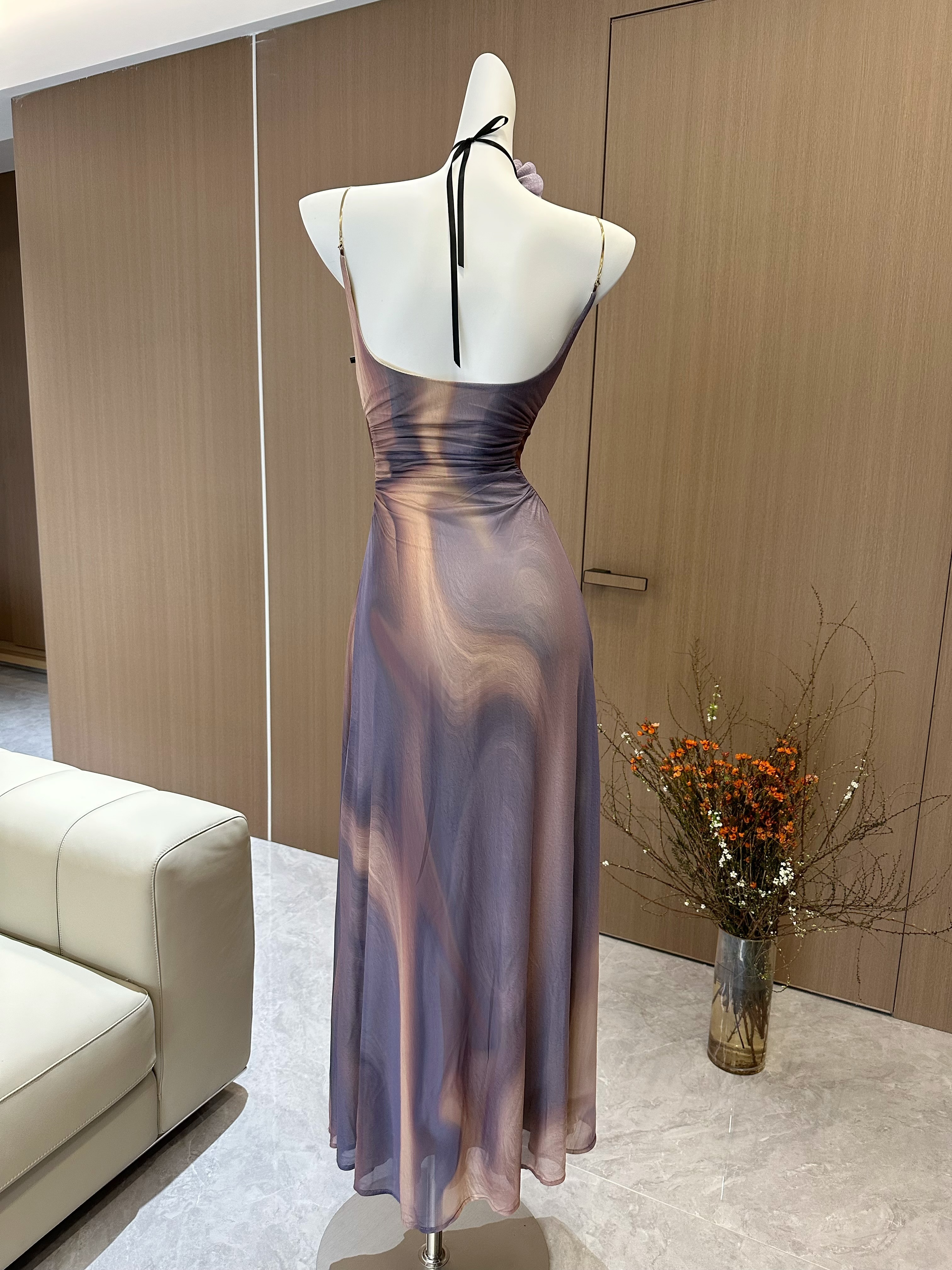 City Island Diary 油絵ドレス レディース コントラストカラー プリーツ オフショルダー サスペンダードレスT43 City Island Diary 油絵ドレス レディース コントラストカラー プリーツ オフショルダー サスペンダードレスT43