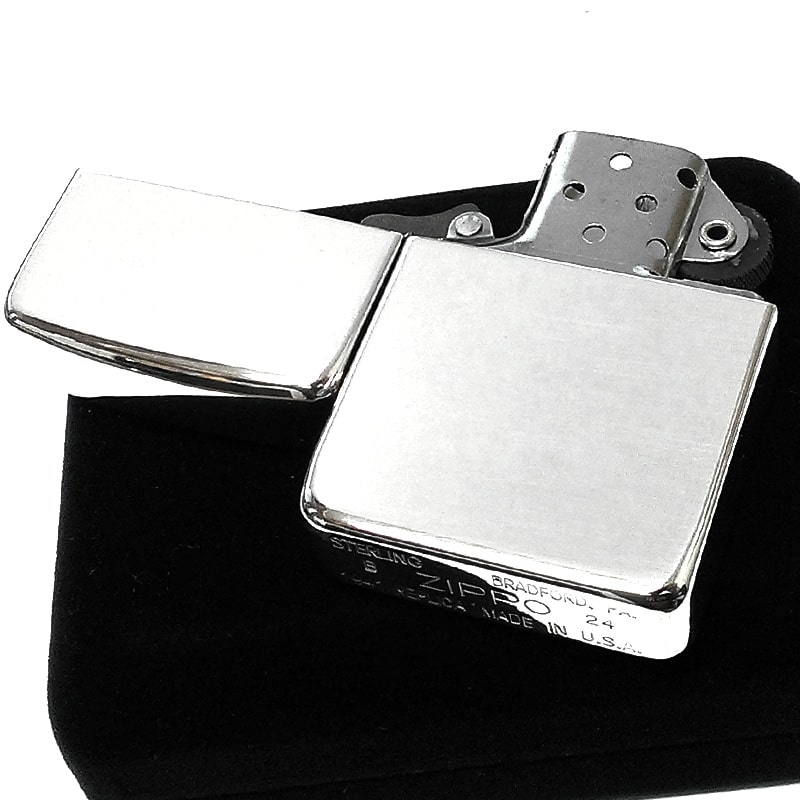 ZIPPO 純銀 スターリングシルバー 1941 復刻 レプリカ ジッポ ライター 鏡面 ポリッシュ かっこいい ミラー仕上げ メンズ シンプル 銀無垢 おしゃれ プレゼント ギフト