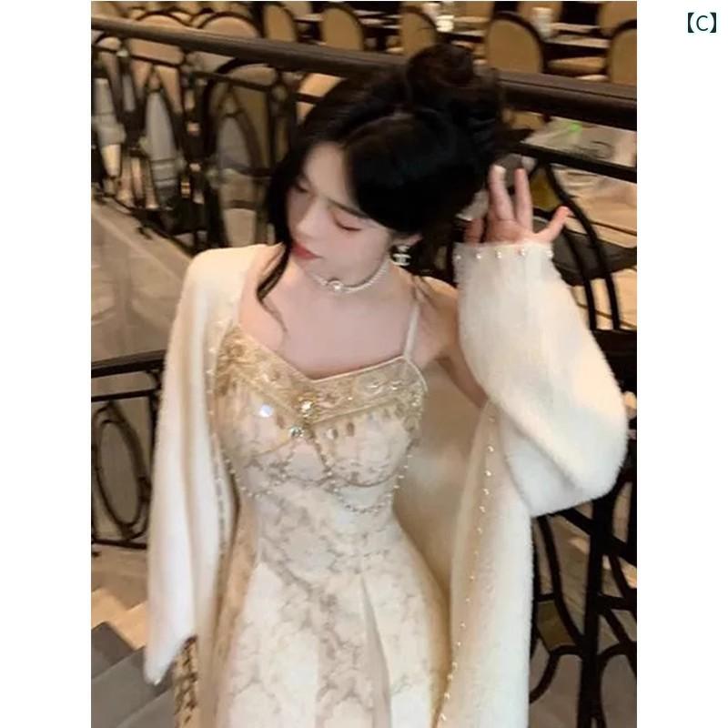 ドレス パーティー レディース 秋冬 美しい フランスの 軽い 高級 宮殿 スパンコール スリム ドレス レディース 感 エレガントな の ドレス パーティー レディース 秋冬 美しい フランスの 軽い 高級 宮殿 スパンコール スリム ドレス レディース 感 エレガントな の