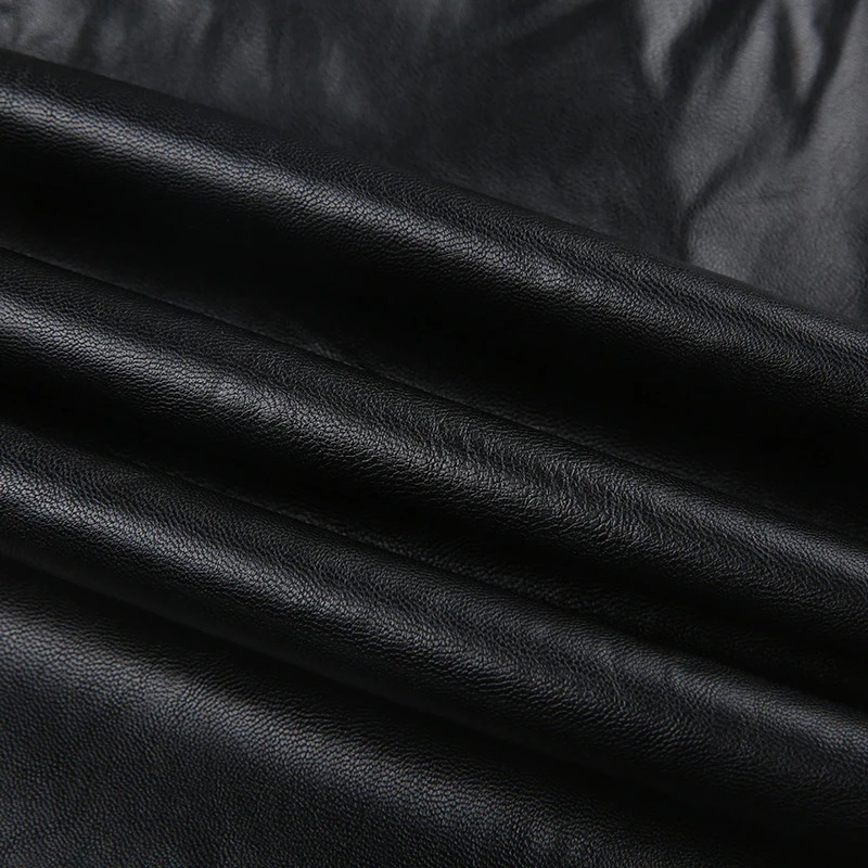 PUズボン メタルバックルパンツ ウエストパンツ 女性機関車風黒ドレープ モップストレート カジュアルパンツ PUズボン メタルバックルパンツ ウエストパンツ 女性機関車風黒ドレープ モップストレート カジュアルパンツ