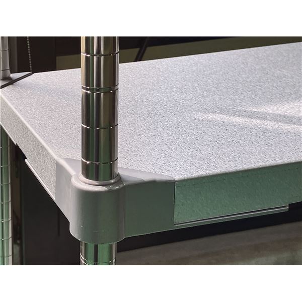 ガルバシェルフワゴン35×60cm 3段・キャスター・H90cm 組立式