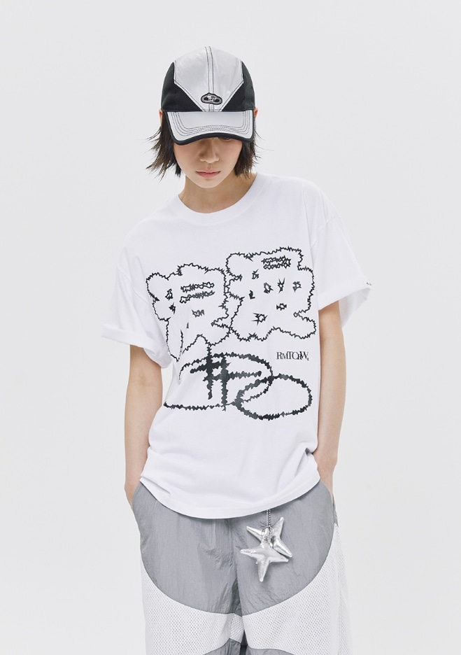 [ROMANTIC CROWN] SHINING SLOGAN TEE SHIRT/追跡付 ROMANTIC CROWN】 SHINING SLOGAN TEE SHIRT