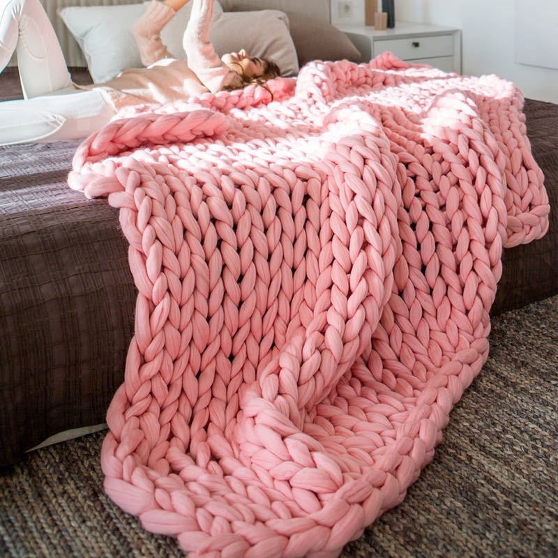チャンキーニット 3000G 幅8CM 毛糸 DIY INS おしゃれ アクリル ヤーン ニットヤーン ウール チャンキーヤーン ブランケット 超極太毛糸 手芸 編み物 太い 極太