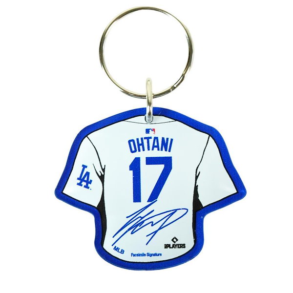Qoo10] エムエルビー 大谷翔平 キーホルダー 公式 ドジャース