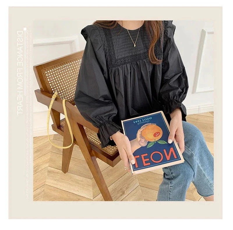 【急速出荷!】チュニック レディース ブラウス 長袖 シャツ ゆったり 体型カバー韓国ファッショシャツ