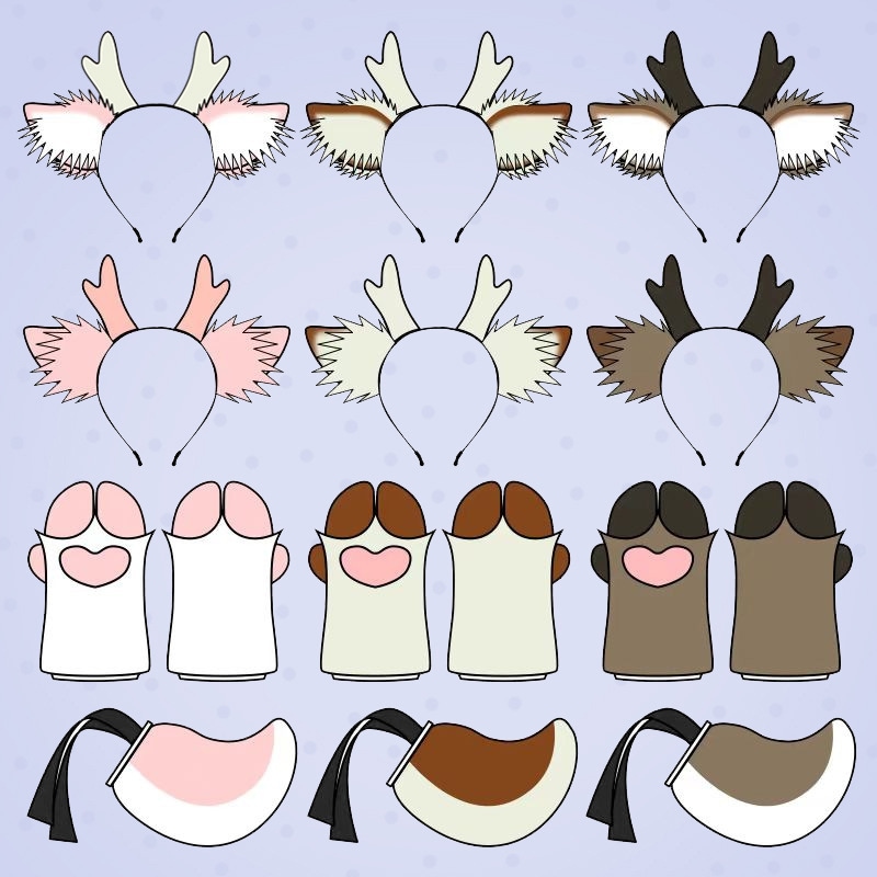 【急速出荷】クリスマス 鹿の角ヘッドバンド かわいいぬいぐるみ鹿耳ヘッドドレス コスプレアクセサリー 手作りシミュレーション動物耳ヘッドバンド