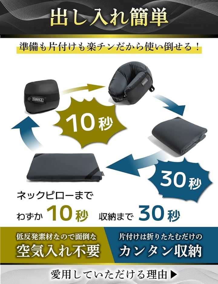 ネックピロー 携帯枕 トラベルピロー アウトドアピロー 首枕 低反発 クッション 空気不要 エアー不要 コンパクト( ダークグレー, オムニピロー) ネックピロー 携帯枕 トラベルピロー アウトドアピロー 首枕 低反発 クッション 空気不要 エアー不要 コンパクト( ダークグレー, オムニピロー)