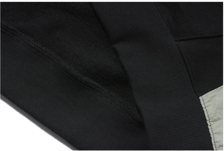 [THE BOYZソヌ着用]Cracking snap leglan hoodie black