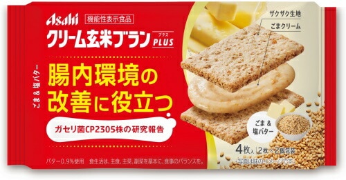 アサヒグループ食品 クリーム玄米ブランプラス ごま&塩バター 48個入 機能性表示食品