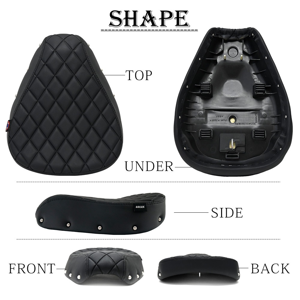 CT125 カブ JA55 JA65 カスタム シート ダイヤカット ブラック 鋲付き thailand ツーリング 部品 CUB CT125 カブ JA55 JA65 カスタム シート ダイヤカット ブラック 鋲付き thailand ツーリング 部品 CUB