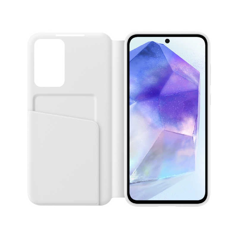 GALAXY　A55 Smart View Wallet Case Galaxy White　EF-ZA556CWEGJP