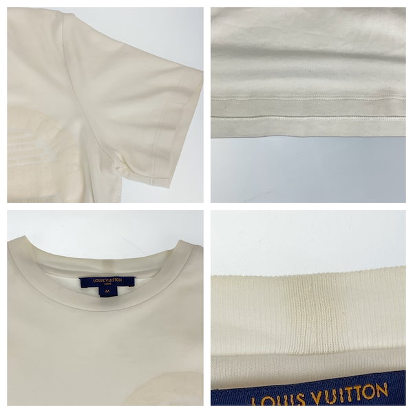 美品 サイズM ホワイト 白 コットン RW191W DMF FGTS15 ロゴ 半袖Tシャツ メンズ 403344