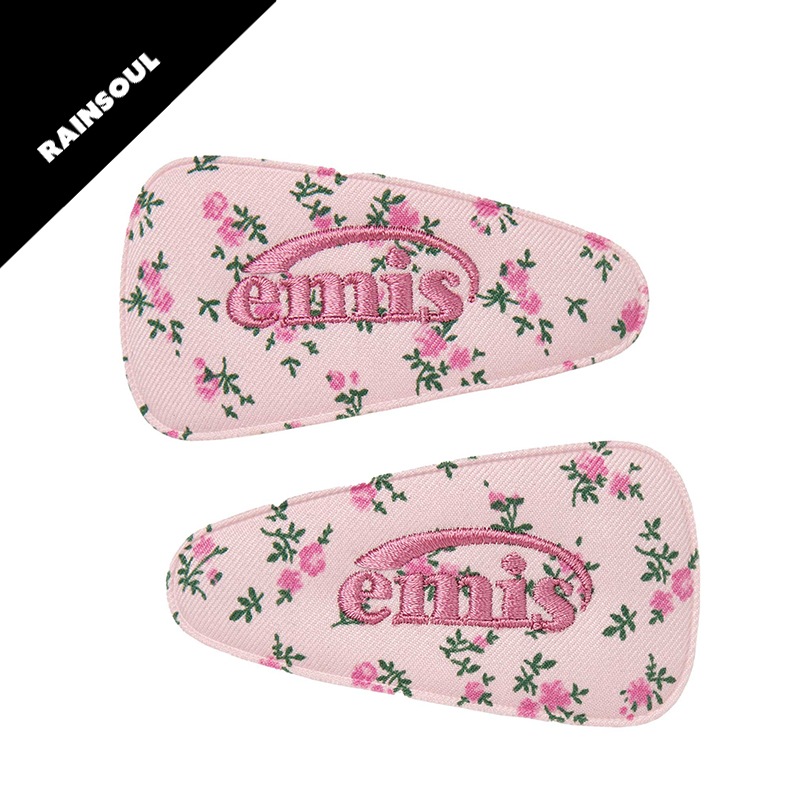 [韓国で人気のある]イミスフラワーワイドヘアピン2個セット