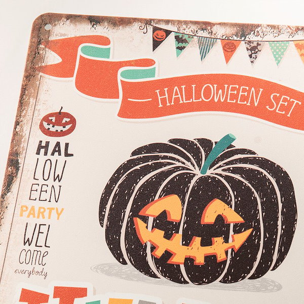 Qoo10] ハロウィン インテリア 飾り ブリキ看板