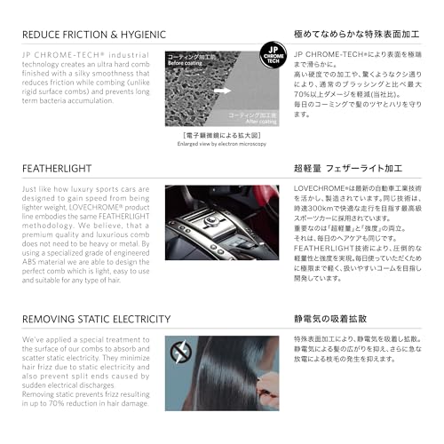 ラブクロム (R)Fツキ シルバー [公式ショップ] お出掛け用に 美髪コーム/LOVECHROME
