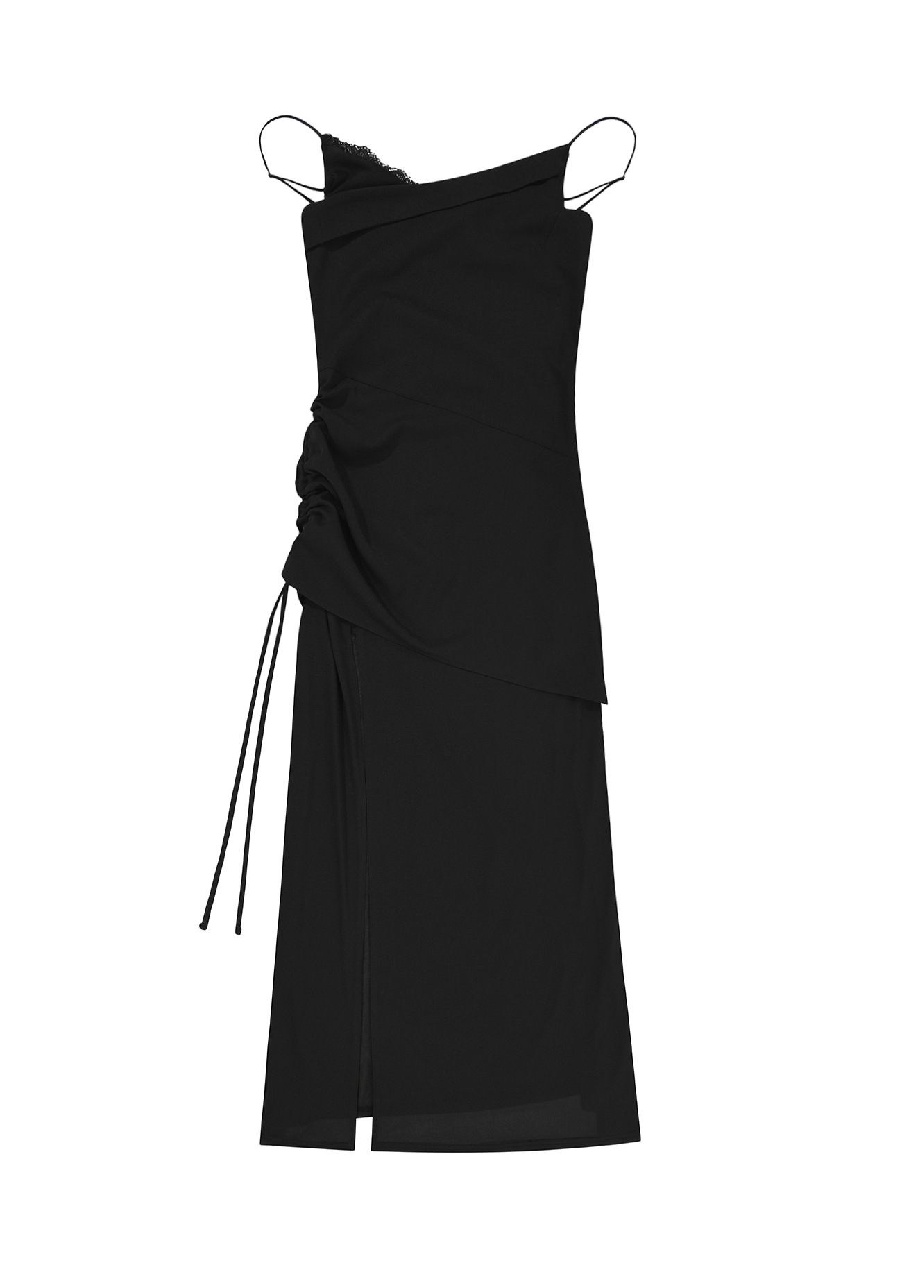 【BOHEMIANSEOUL】 ECLIPSE TWISTED MAXI DRESS : BLACK 【BOHEMIANSEOUL】 ECLIPSE TWISTED MAXI DRESS : BLACK