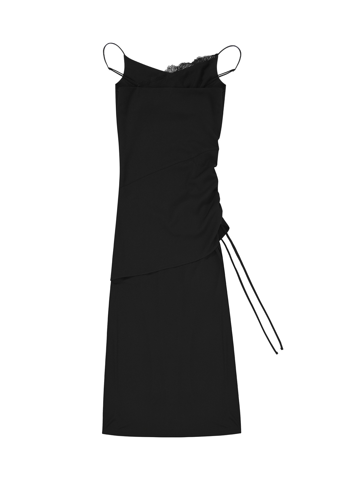 【BOHEMIANSEOUL】 ECLIPSE TWISTED MAXI DRESS : BLACK 【BOHEMIANSEOUL】 ECLIPSE TWISTED MAXI DRESS : BLACK