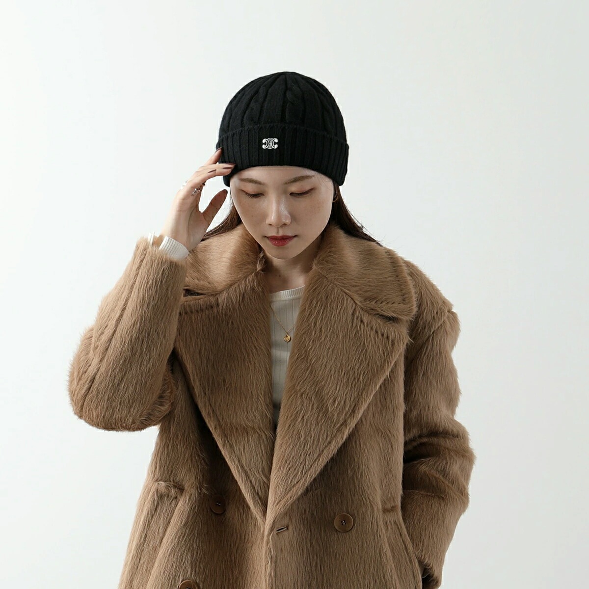 【期間限定5％OFF】セリーヌ トリオンフ ニットキャップ CELINE セリーヌ トリオンフ ニットキャップ トリオンフ ニット