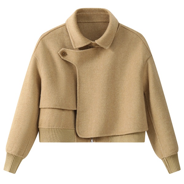 モダンなウールダブルフェイスジャケット