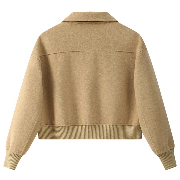 モダンなウールダブルフェイスジャケット