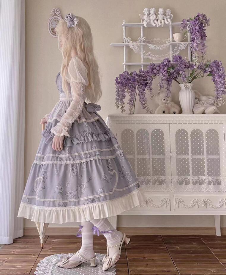 【新作登場 最安値!】148ロリータjskワンピースゴスロリ コスプレ メイド服 コスチューム 文化祭 学園祭 衣装 仮装 ハロウィン おすすめ 可愛い ドレス　日常　写真　舞台　花嫁　洋服_3