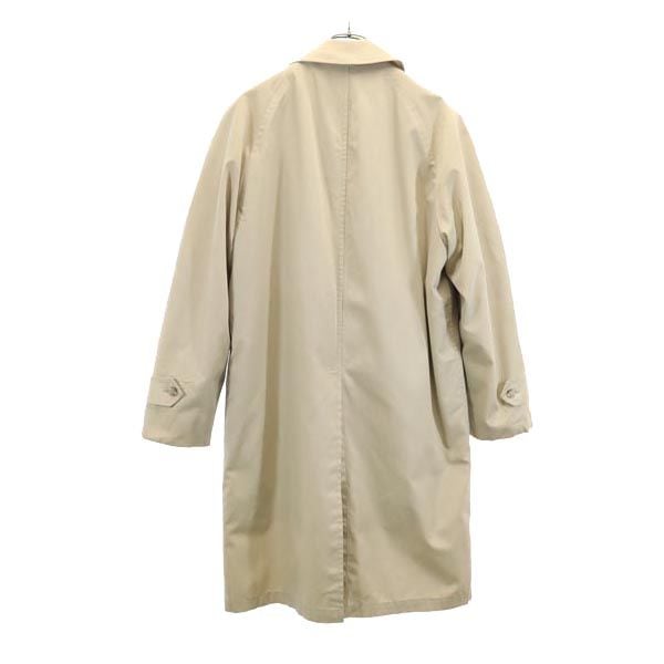 80s ヴィンテージ ステンカラーコート 36 ベージュ ライナー付き メンズ