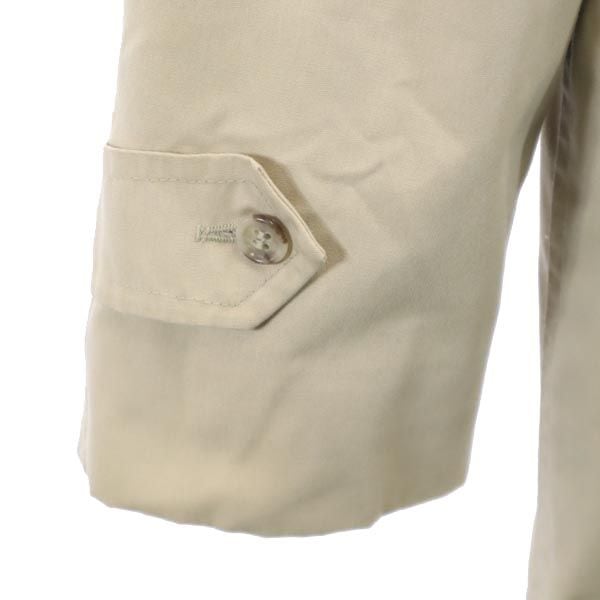 80s ヴィンテージ ステンカラーコート 36 ベージュ ライナー付き メンズ