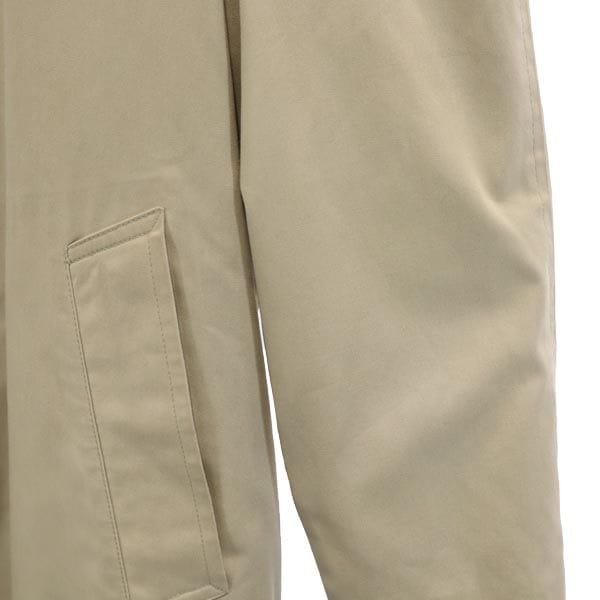 80s ヴィンテージ ステンカラーコート 36 ベージュ ライナー付き メンズ