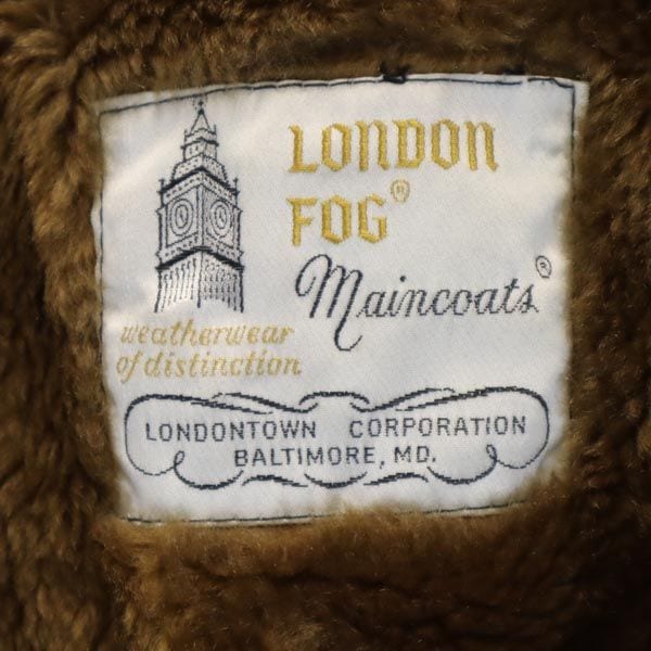 80s ヴィンテージ ステンカラーコート 36 ベージュ ライナー付き メンズ