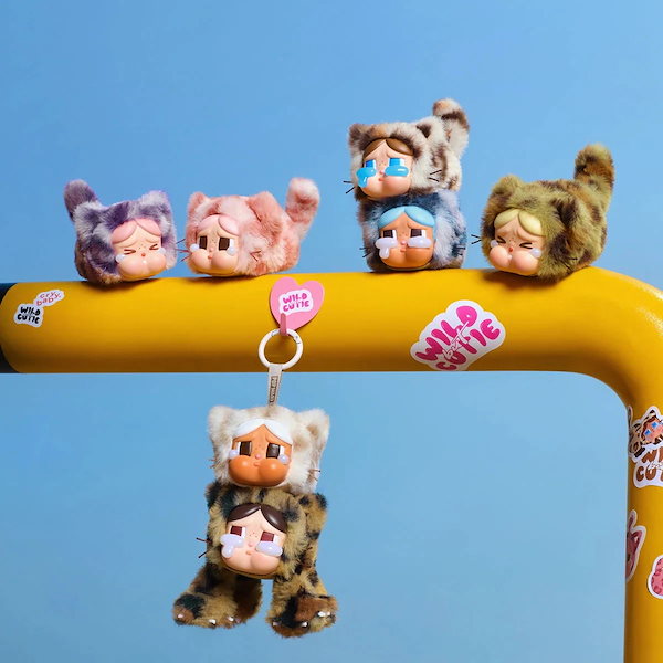 匿名配送 CRYBABY ブラック ピンク ぬいぐるみ セット Qoo10] POP MART CRYBABY Wild but Cut