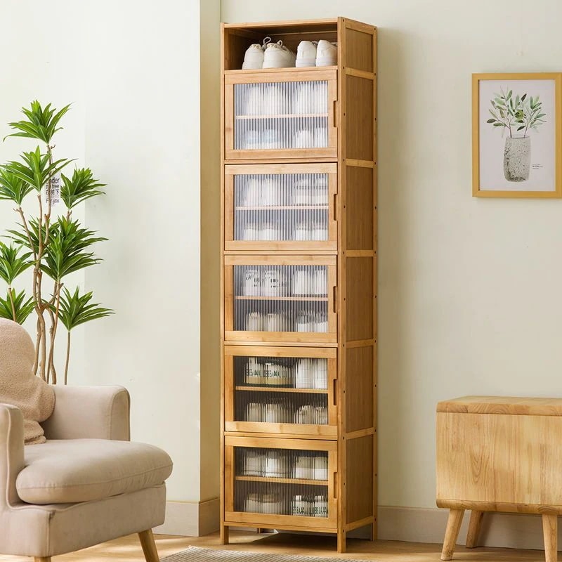 下駄箱 玄関壁際の靴収納 収納戸棚 簡易収納棚 4段の靴箱6段下駄箱