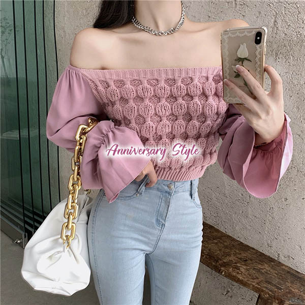 トップス ベージュ 黒 即納 白 ピンク ニット 切替 シャーリング 異素材 2318596 大人可愛い 長袖 無地 個性的 デコルテ ショート丈 ボートネック オフショルダー トップス ベージュ 黒 即納 白 ピンク ニット 切替 シャーリング 異素材 2318596 大人可愛い 長袖 無地 個性的 デコルテ ショート丈 ボートネック オフショルダー