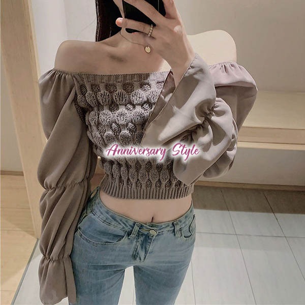 トップス ベージュ 黒 即納 白 ピンク ニット 切替 シャーリング 異素材 2318596 大人可愛い 長袖 無地 個性的 デコルテ ショート丈 ボートネック オフショルダー トップス ベージュ 黒 即納 白 ピンク ニット 切替 シャーリング 異素材 2318596 大人可愛い 長袖 無地 個性的 デコルテ ショート丈 ボートネック オフショルダー