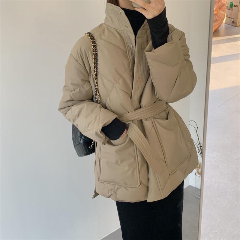 超目玉新品 ダウンジャケット レディース 中綿ジャケット 中綿コート 冬服 厚手 立ち襟 ボタンダウン 中綿 秋冬 保温 防寒 キルティングダウン 防風 細身 着痩せ
