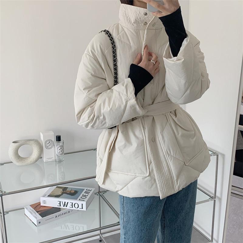 超目玉新品 ダウンジャケット レディース 中綿ジャケット 中綿コート 冬服 厚手 立ち襟 ボタンダウン 中綿 秋冬 保温 防寒 キルティングダウン 防風 細身 着痩せ