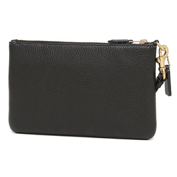 COACH コーチ ストラップ付きポーチ ブラック CH818 Qoo10] Coach ポーチ ブラック レディース CH818