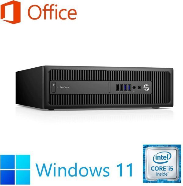 【サポート付き】HP 600G2 SSD:2TB 大容量メモリー:8GB Office2021 Core i5 & ゲーミングマウス ロジクールG300s