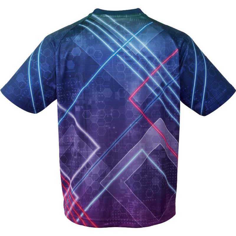 ニッタク　卓球用品 Nittaku ユニセックス ブライトネオンシャツ ネイビー O　NW2212