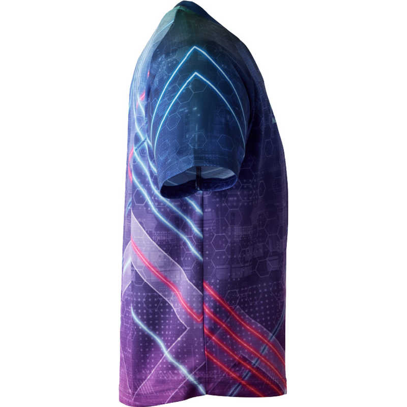 ニッタク　卓球用品 Nittaku ユニセックス ブライトネオンシャツ ネイビー O　NW2212