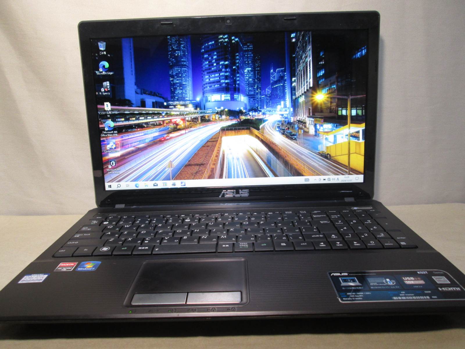 ASUS K53TK-SX0A6 A6-3420M 1.5GHz 4GB DVDスーパーマルチ ノート ジャンク N82924